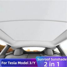 SORGHUM für Tesla Modell 3 y 2008-2015 neues Upgrade Eis Stoff Schnalle Sonnenschutz Glasdach Sonnenschutz vorne hinten Schiebedach Oberlicht