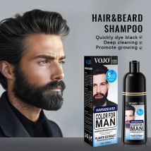 Natürliche, langlebige 200 ml permanente Bartfarbstoff-Shampoos für Männer, Bartfärben, Entfernung, weiß, grau, schwarz, Barthaar, Männer-Haarfärbemittel