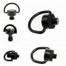 1pc Accessori per fotocamera Tracolla Fibbia di sicurezza Vite metallica 1/4 Anello di collegamento sicuro per tracolla rapida per fotocamera