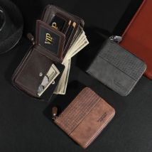 Minimalistische einfarbige kurze Geldbörse, All-Match-Geldbörse, lässige multifunktionale Kreditkarteninhaber-Unisex-Tasche für den täglichen Gebrauch