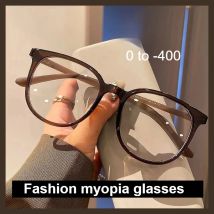 Männliche und weibliche Myopiebrille mit breitem Rahmen, Vollformat, ultraleichte Anti-Blaulicht-Flachlinse, modische High-Definition-Brille