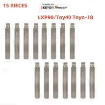 15 Stück 13 #   LXP90/Toy40 Toyo-18 Auto-Flip-Fernbedienungsschlüsselblatt/Transponderschlüsselblatt FÜR LEXUS CROWN Schlüsselblatt-Ersatz Nr. 13