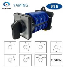 63A DIN Schiene Montiert Universelle Umwandlung Selector LW26-63/3 Drei Pole Rotation Auswahl Control Schaltung DIY Cam Schalter