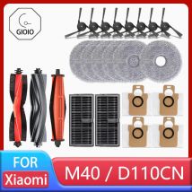 Per XIAOMI MIJIA M40 D110CN OMNI Infinite Robot Parti di ricambio Spazzola laterale principale Filtro Hepa Mop Panno Sacchetto per la polvere Accessori
