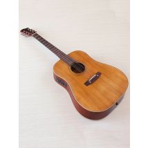 41 Inch  Electric Acoustic Guitar 6 String With Bag Laminated Spruce Top Sapele Back Folk Matte with EQ With Flaw