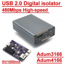 Adum4166 Adum3166 USB 2.0 Digital Isolator 480M USB Hochgeschwindigkeits-Isolation Power Filter Audio DAC Decoder Beseitigen Sie Stromgeräusche