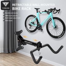 TOSUOD Fahrrad-Wandhalterung, verstellbar, für den Innenbereich, Fahrrad-Parkständer aus Kohlenstoffstahl, Rennrad- und Mountainbikes, Präsentationsständer, Zubehör