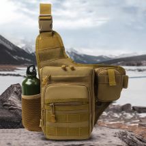 Borsa da arrampicata da campeggio borsa da petto per uomo ciclismo escursionismo viaggio Sport all'aria aperta Tactical Crossbody Molle pesca marsupio in vita