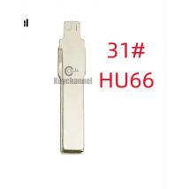 10 stücke Autos chl üssel blatt lishi hu66 kd Remote Blank 31 # vvdi Schlüssel blatt für Volkswagen Golf Passat Tiguan Jetta Sitz Skoda Audi A1 A3