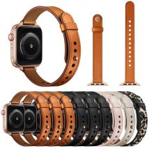 Neues schlankes Leder armband für Apple Uhren armband Ultra 44mm 40mm 45mm 41 42 49mm stilvolles Armband Armband für iwatch 9 8 7 6 se 5 4