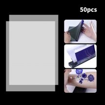 50 teile/beutel neue Technologie Produkt Tattoo transparente Transfer folie transparentes Muster Thermo Tattoo Transfer Film Papier