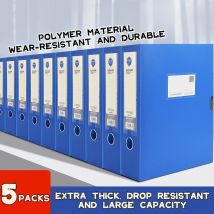 Scatola portadocumenti in plastica A4, organizer di grande capacità per materiale scolastico, articoli di cancelleria, ricevute per ufficio, set di strumenti da scrivania regalo creativo durevole