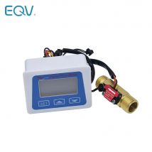 Digitales LCD-Display, Wasserdurchflusssensor, Messgerät, Durchflussmesser, Totameter, Temperatur, Zeitaufzeichnung, mit G1/2-Durchflusssensor