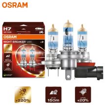 OSRAM Night Breaker 220 lampade per auto H4 H7 H11 faro alogeno + 220% potenza luminosa + 150m