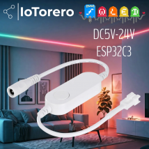 IoTorero WLED DC 5V-24V einfach adressierbarer Streifenlicht-Controller WS2811 WS2812B WS2814 WS2815 funktioniert mit Home Assistant