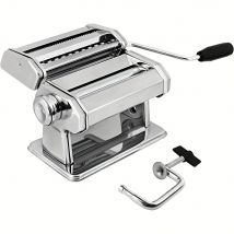 Macchina per pasta manuale con 7 impostazioni di spessore regolabili, perfetta per spaghetti, fettuccini, lasagne, gnocchi ecc.