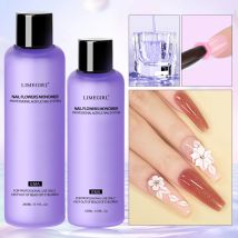 LIMEGIRL Liquido Acrilico per Unghie Monomero Cristallino 40ml/75ml/120ml/240ml per Nail Art Estensione con Polvere Acrilica Manicure Professionale