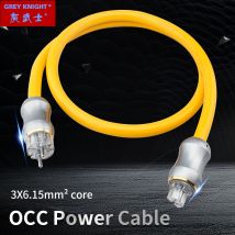 GRAU RITTER ENERGIE 3*6,15 mm² einzigen kristall kupfer OCC HiFi Power Kabel AU/US/EU Audiophile