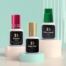 1 bottiglia di colla originale IB Super Plus per estensioni delle ciglia 5ml Corea professionale IB oro vino rosso tappo colla negozio di strumenti per il trucco