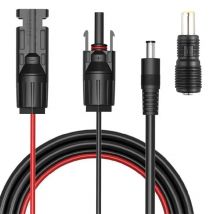 Solar Panel to DC5521 Charging Cable with DC7909 Adapter for Jackery Explorer 160/240/290/500/1000 Bluetti B80/EB3A/EB70 etc.