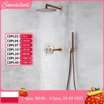 Prysznic kran do łazienki szczotkowane różowe złoto Smesiteli mosiądz 3-drożny zawór przełączający zestaw Hot & mieszacz zimnej Tap wanna wylewka Spray ręczny