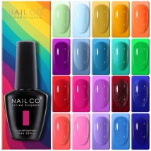 NAILCO 15 ml Fresh Series Sommer-Gel-Nagellack-Design, UV-Nagelgel, Frühlingsfarbe, LED, Vernis, Glitzer, alles für Maniküre-Set, Nagelkunst