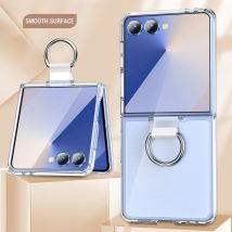 Con anello di supporto Custodia per telefono antiurto per Galaxy Z Flip 7 6 5 4 3 5G per Samsung Z Flip7 ZFlip7 flip6 Hard PC Armor Cover posteriore