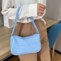 Weiche PU Leder Krokodil Muster Frauen Unterarm Tasche Vintage Design Casual Damen Kleine Schulter Tasche Weibliche Tote Geldbörse Handtaschen