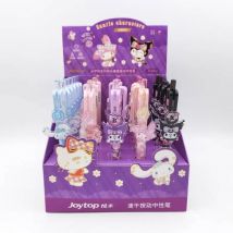 15/30 Kawaii Sanrio Melody Kuromi Cinnamoroll Kitty Press Penna Gel Carino 0.5mm Inchiostro Nero Penne Neutre Materiale Scolastico Per Ufficio