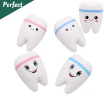 1PCS Teeth Shape Toy Slow Rising Stress for Children Cute Cartoon  Dentist Gift Antistress Dental Clinic Dentistry Promotional