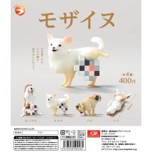 Bright Link Kapselspielzeug, süße Mosaik-Hunde, Mosainu Beagle, Chihuahua, Mops, Shiba Inu, selbstbewusst, kein schüchterner Welpe, glückliche Haustiere, Figuren