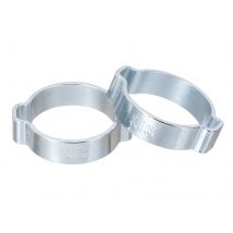 Uxcell 40/60/100 Stück 3–28 mm Doppelohr-Schlauchschelle, verzinkter Stahl, Luft, Silikon, Benzin, Wasser, Kraftstoff, Schlauch, O-Clip, Crimpringe