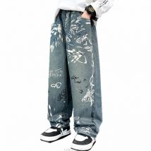 Coole bedruckte Kinder-Jeans für Teenager-Jungen, lässige Denim-Hosen, modische Kinder-Jeans-Hosen, Alter 5, 6, 7, 8, 9, 10, 11, 12, 13, 14 Jahre