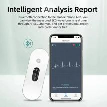 Tragbarer EKG-Monitor, OLED, Bluetooth, EKG, Cardiaco, Herzüberwachung, tragbares Elektrokardiograma, unbegrenzte Datenspeicherung
