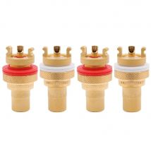 CMC 805-2.5F-G 805-2.5-AG Brass Female RCA Connector Jack For Hifi Audio AMP Video TV CD Panel Mount Gold Silver Plated GD-PARTS