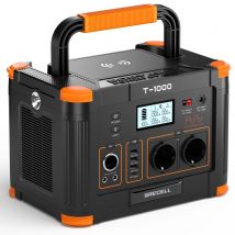 Generatore ad energia solare portatile EBL 1000W 999Wh con presa CA 110V, pipistrello al litio di backup a ricarica rapida PD 60W