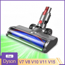 Testina per aspirapolvere Dyson V7 V8 V10 V11 V15 Spazzola di ricambio per pavimenti per pavimenti duri con LED verde indipendente