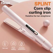 TINSOL 2-in-1-Haarglätter, Lockenstab, professionelles Glätten, Clip-in, schnelles Aufheizen, mit LCD-Display, Styling-Werkzeug