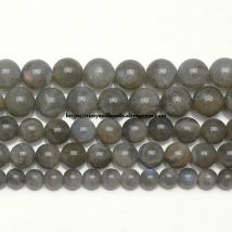 Semi-precious Natural Madagascar The Best Blue Shining Labradorite Stone Round Loose Beads 15" Jewelry Making