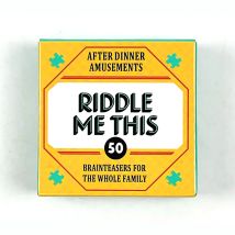 Mini Size Riddle Me This Card Game With 50 Fun Dilemmas (A Conversation Card Game For Adults And Families)