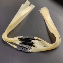 5 /10 Stück 1 Packung Dicke von 0,8mm/0,03 Zoll. Farbe und Design der Ledertasche sind zufällig, Schleuder Latex Gummis chießen