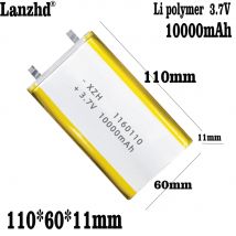 1-12 pz 3.7V batteria al litio ai polimeri di litio 1160110 10000mAh grande capacità Tablet computer alimentatore Mobile batterie fai da te