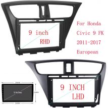 2 Din car dvd For Honda 2012 Civic 9inch Radio multimedia Android stereo Harness screen dashboard navigation cable adapter frame