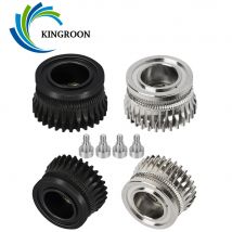 Für Creality K1 Max Extruder Dual Driver Gear Upgrade gehärteter Stahl DLC-Beschichtung Edelstahl Driver Gear für Ender 3 V3/V3-Plus