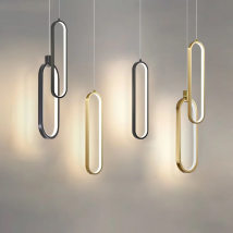 Minimalistyczna lampa wisząca do dekoracji baru hotelowego Aluminiowa nordycka lampa wisząca do wyspy kuchennej Bar Żyrandol Kawiarnia