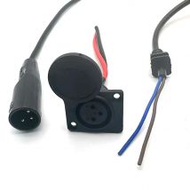 Batterie Ladegerät Port 3Pin XLR Inline Stecker Adapter Stecker Jack Buchse Für E-Rollstuhl Elektrische Roller Teile Radfahren E-bike