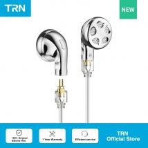 TRN Seahorse Pro Auricolari Cuffie con monitor in metallo 14,2 mm Dinamico PU + Diaframma LCD Auricolari Audiophili a testa piatta Tappi per le orecchie