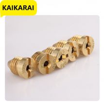 Punte dell'ugello dell'orifizio in ottone per il creatore di schiuma di cannone in schiuma ugello filettato universale da 0.9 ~ 1.3mm e Set di filtri a rete per lancia in schiuma di neve