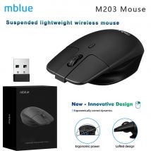 Mouse leggero wireless originale MEIZU Mblue M203 2.4G ergonomico 1600 DPI 4 pulsanti muti mouse per computer PC portatile