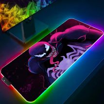 Marvel Venom Gaming Mouse Pad rgb Anime XXL Deskmat Gomma Gamer Computer Tappeto MousePad Tappetini